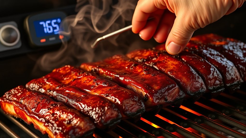 optimal rib cooking temperature