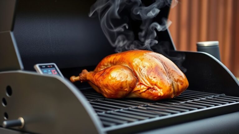 optimal turkey smoking temperature