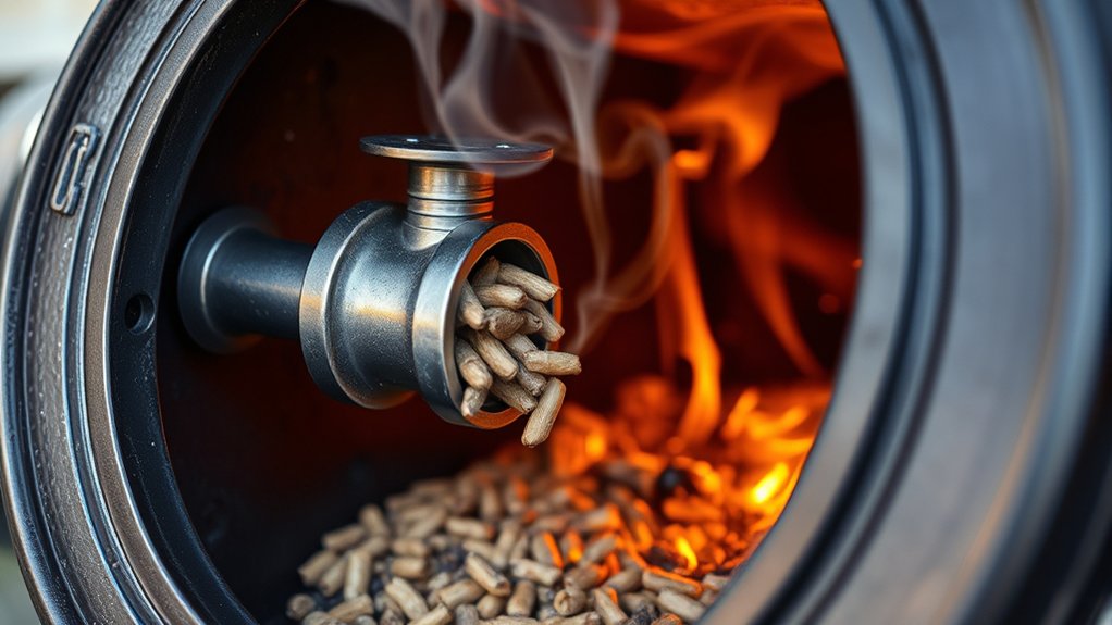 pellet feed and ignition