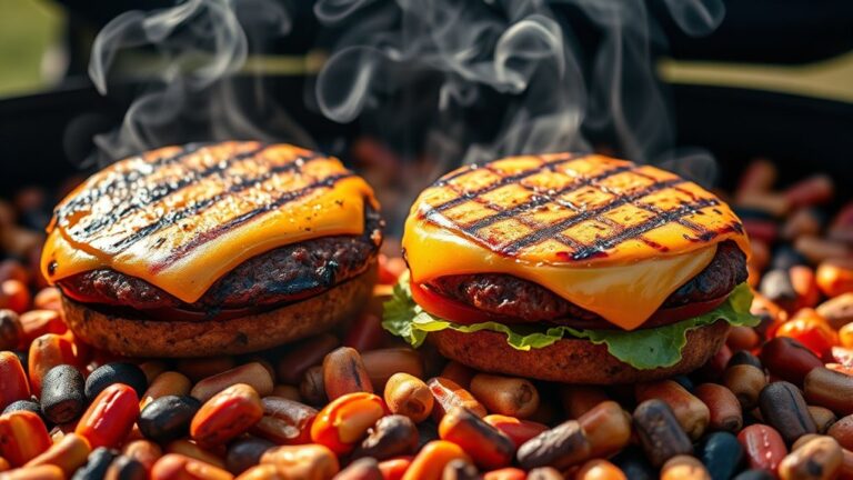pellet grill burger temperature