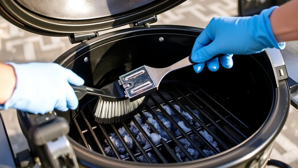 pellet grill cleaning steps