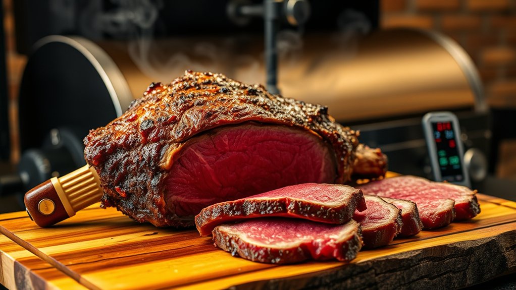pellet grill prime rib