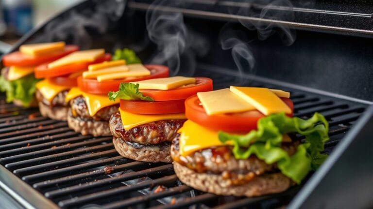 perfect pellet grill hamburgers