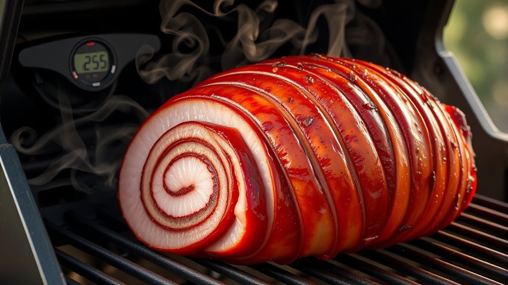 perfect smoked ham temperature