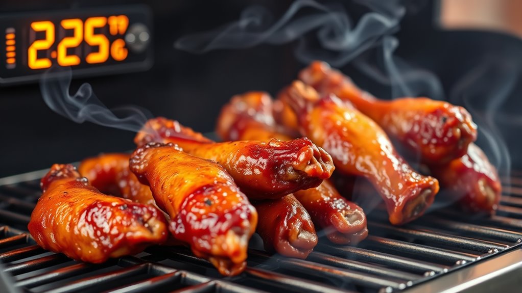 perfect smoky wing temperature