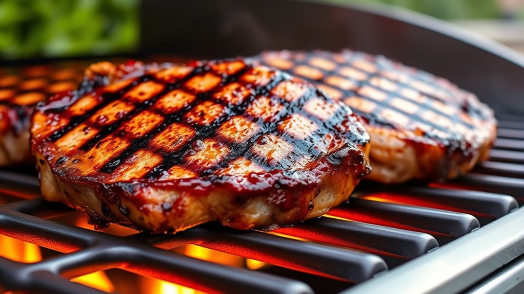perfectly grilled pork chops