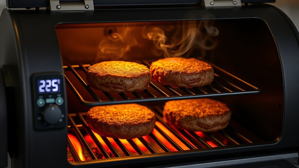 precise pellet grill temperature control