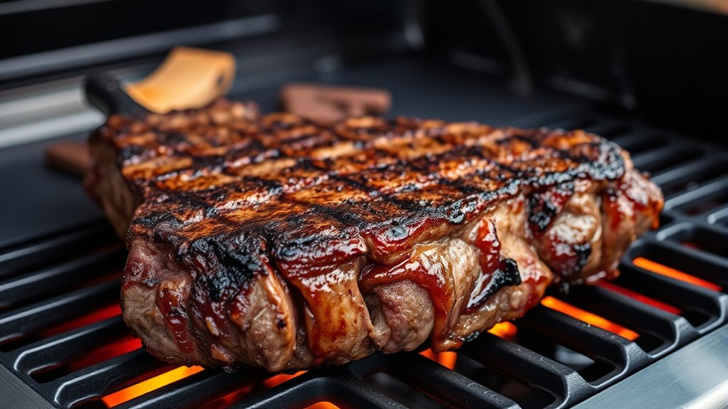 preheat grill sear steak