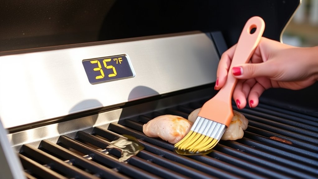 preheat oil maintain cook