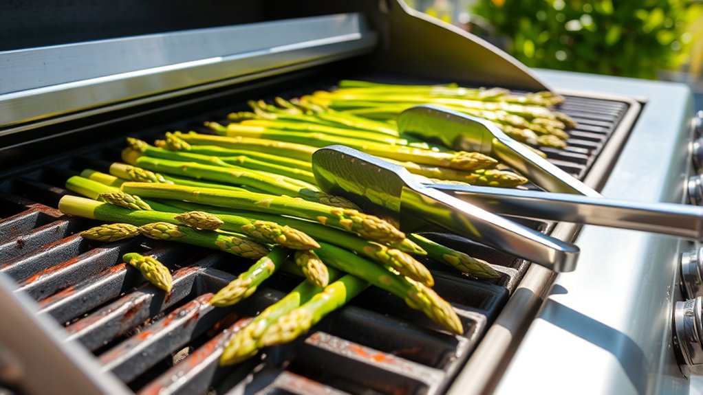 prepare asparagus for grilling