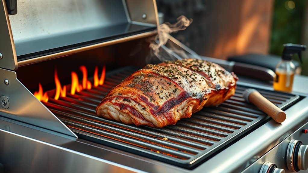 prepare grill for perfect pork