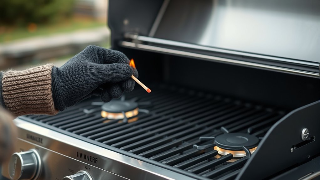 prepare grill safely first