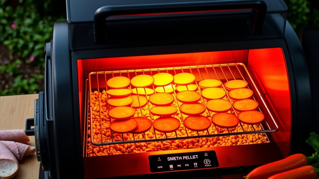 prepare preheat arrange smoke