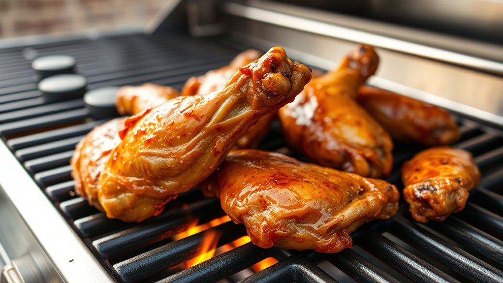 prepare preheat marinate oil