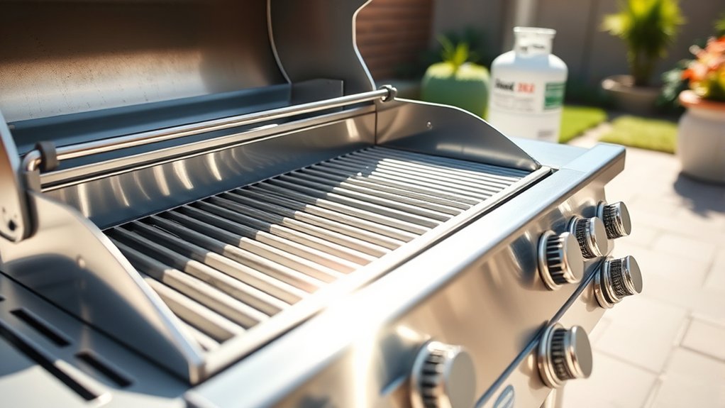 regular grill cleaning routine