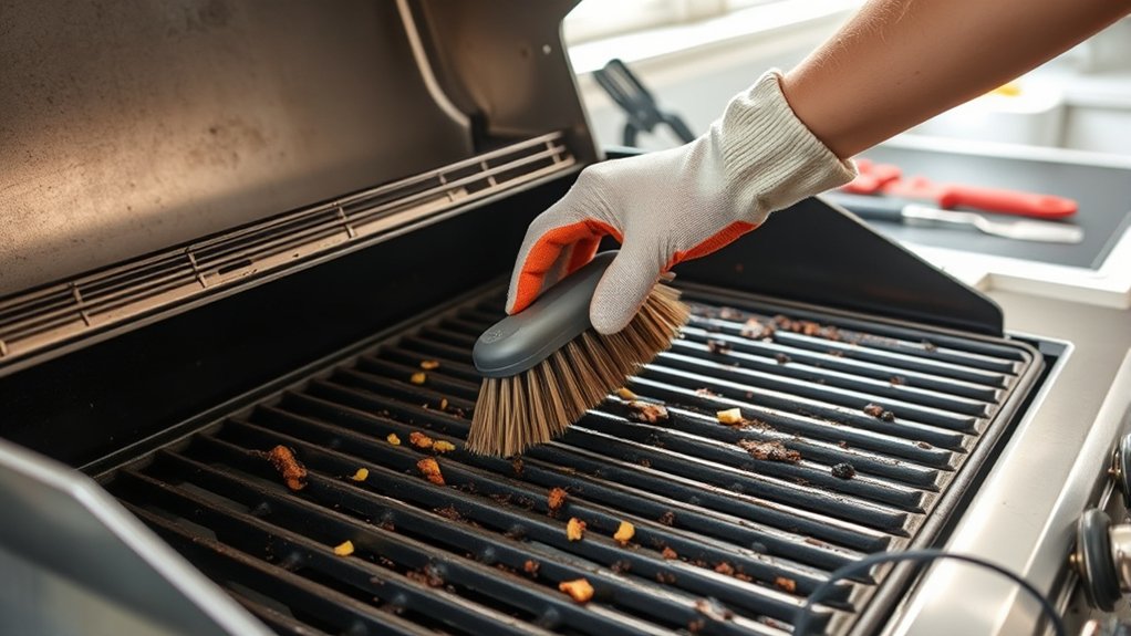 regular grill maintenance routine