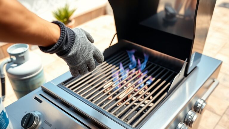 safe gas grill lighting