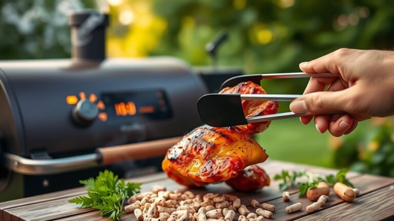 simple pellet chicken smoking