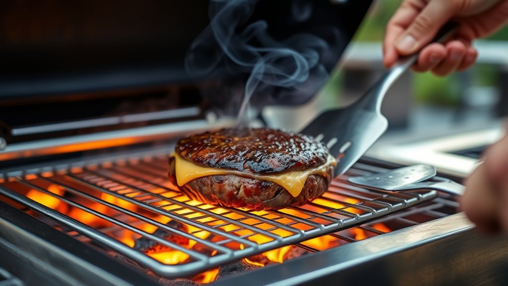 smoke burgers on pellet grill