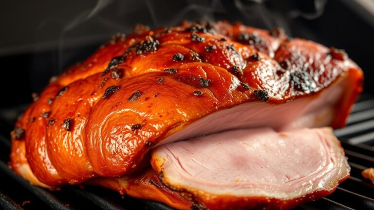 smoke ham on pellet grill