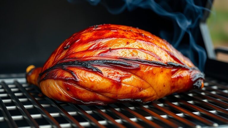 smoke ham on pellet grill