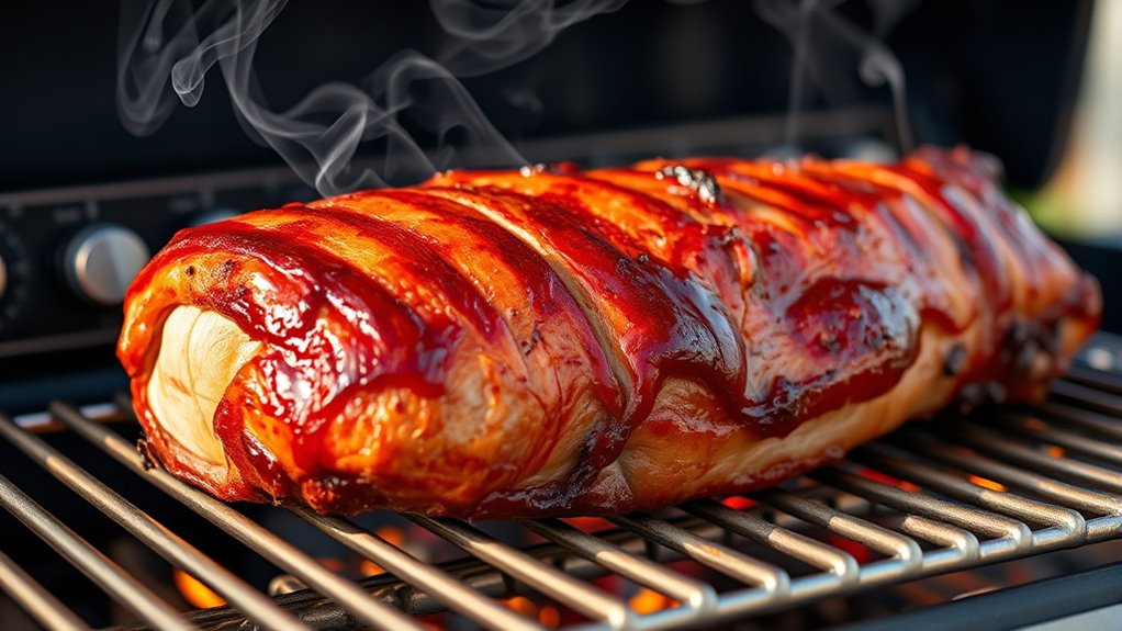 smoke pork loin easily