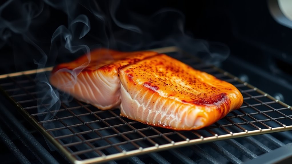 smoke salmon for optimal tenderness