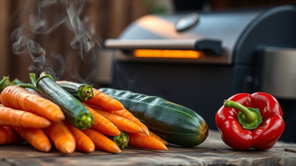smoke vegetables for flavor