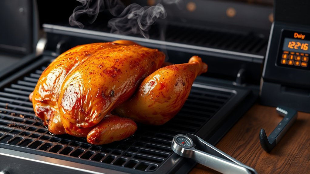 smoke whole chicken properly