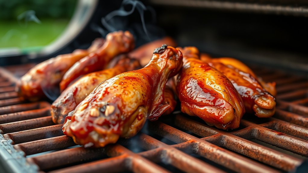 smoke wings for hours