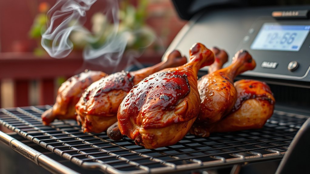smoking chicken legs easily