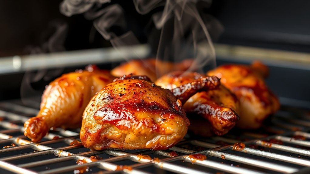 smoking chicken on pellet