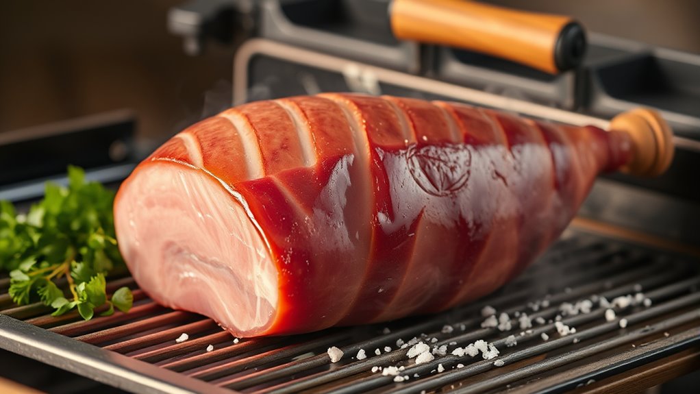 smoking raw ham perfectly