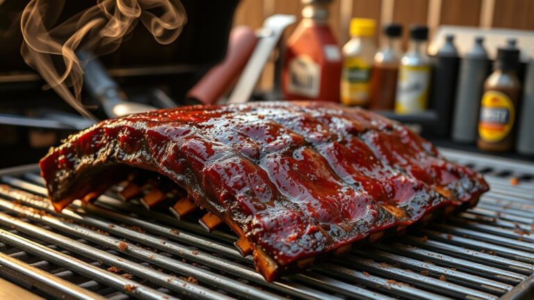 smoking st louis ribs