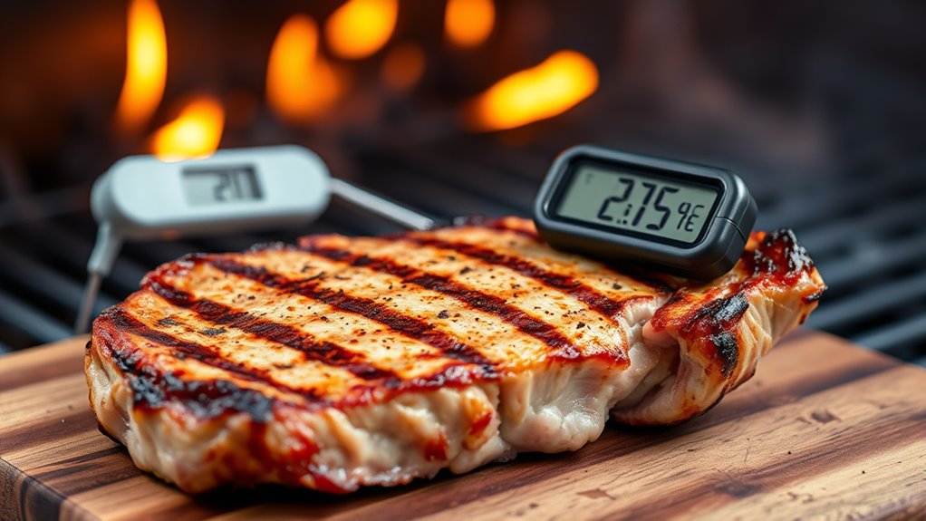 thicker chops require longer cooking