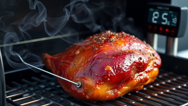 timing ham on pellet grill