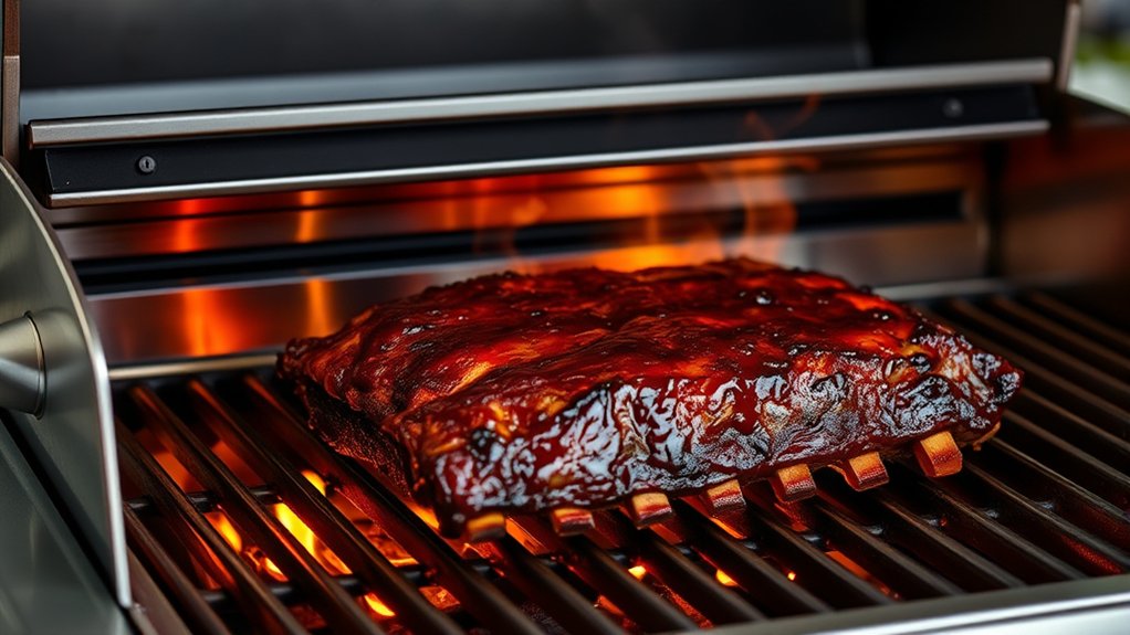 two zone grill smoking technique