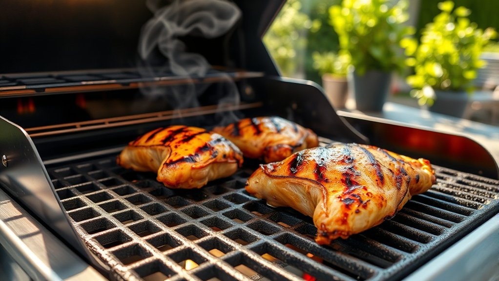 two zone grilling setup