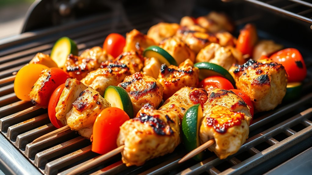 uniformly cut marinated vegetables