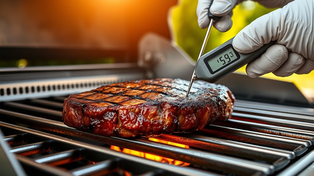 use thermometer for perfect doneness