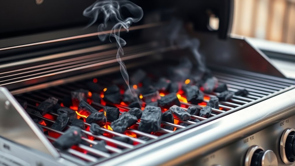 using charcoal in gas grill