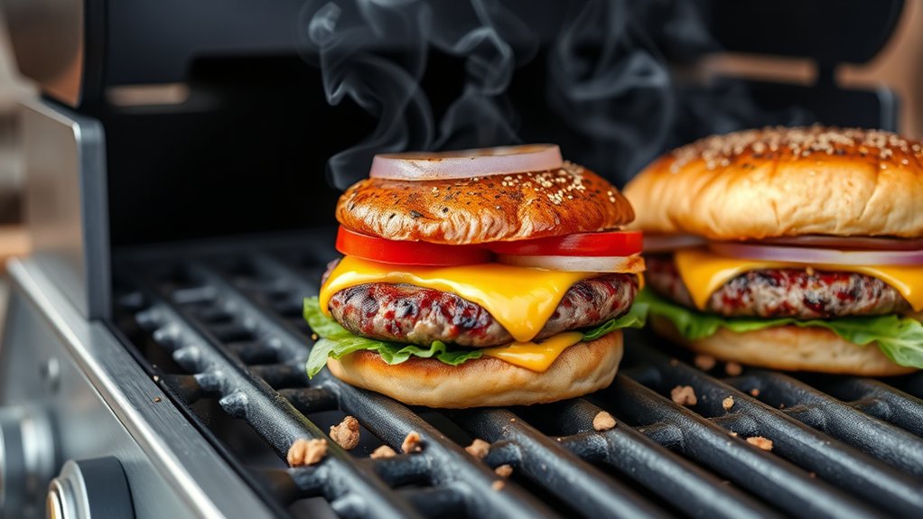 wood flavors enhance burger taste